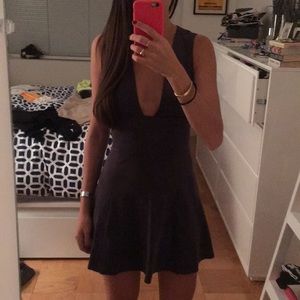 Wilfred (aritzia) grey suede minidress size 0